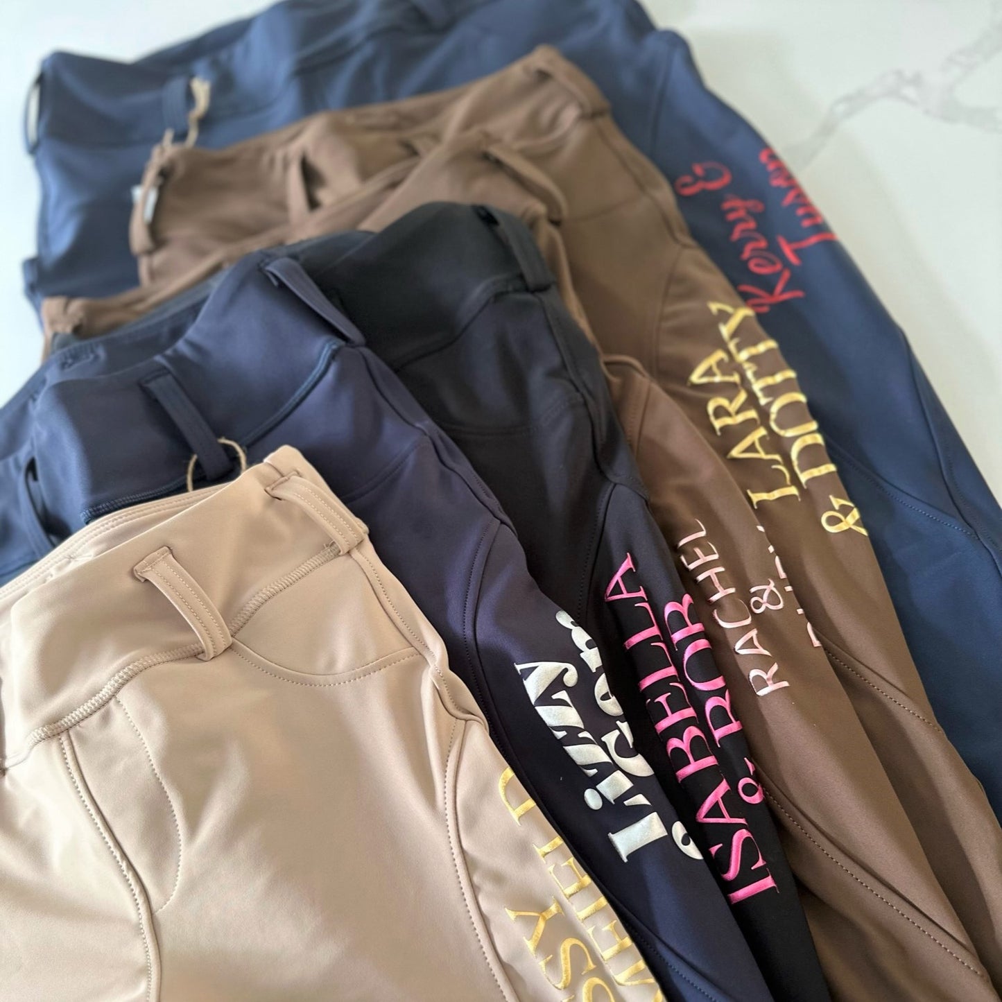 Ladies | Black Personalised Breggings