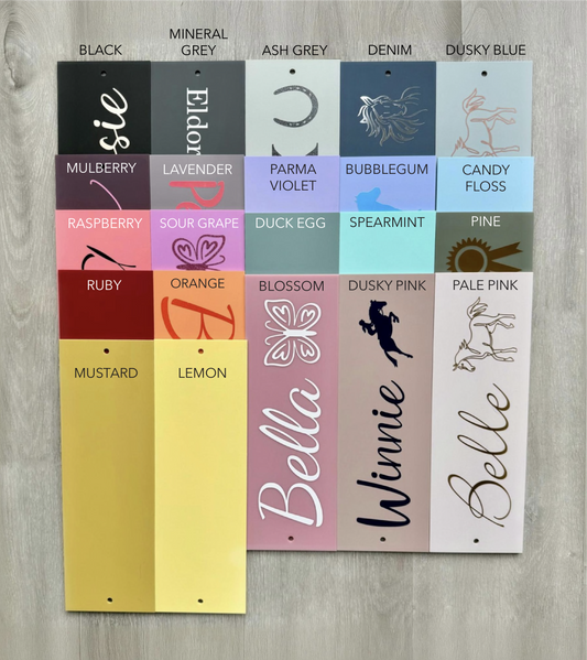 Door/Stable Name Plate