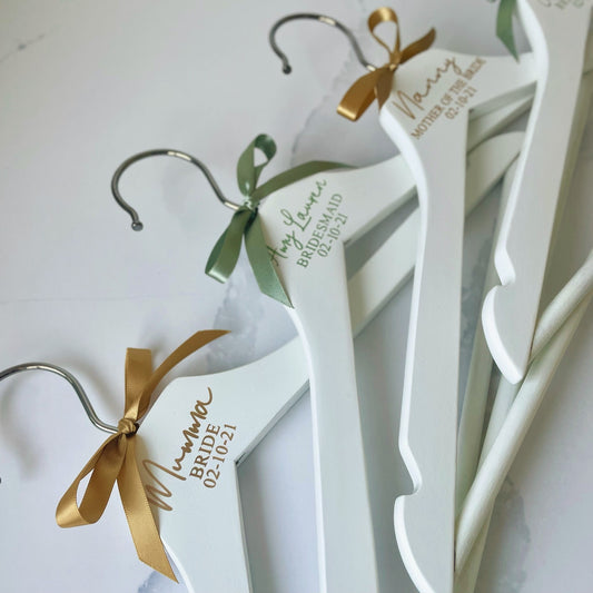Wedding Personalised Wooden Hanger