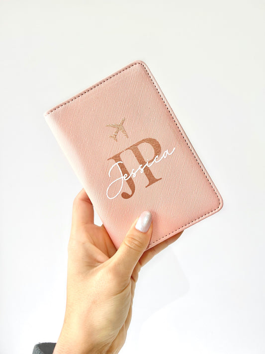 Personalised Passport Cover & Luggage Tag Set