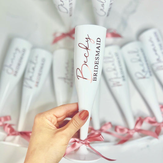 Wedding Personalised Champagne Flutes
