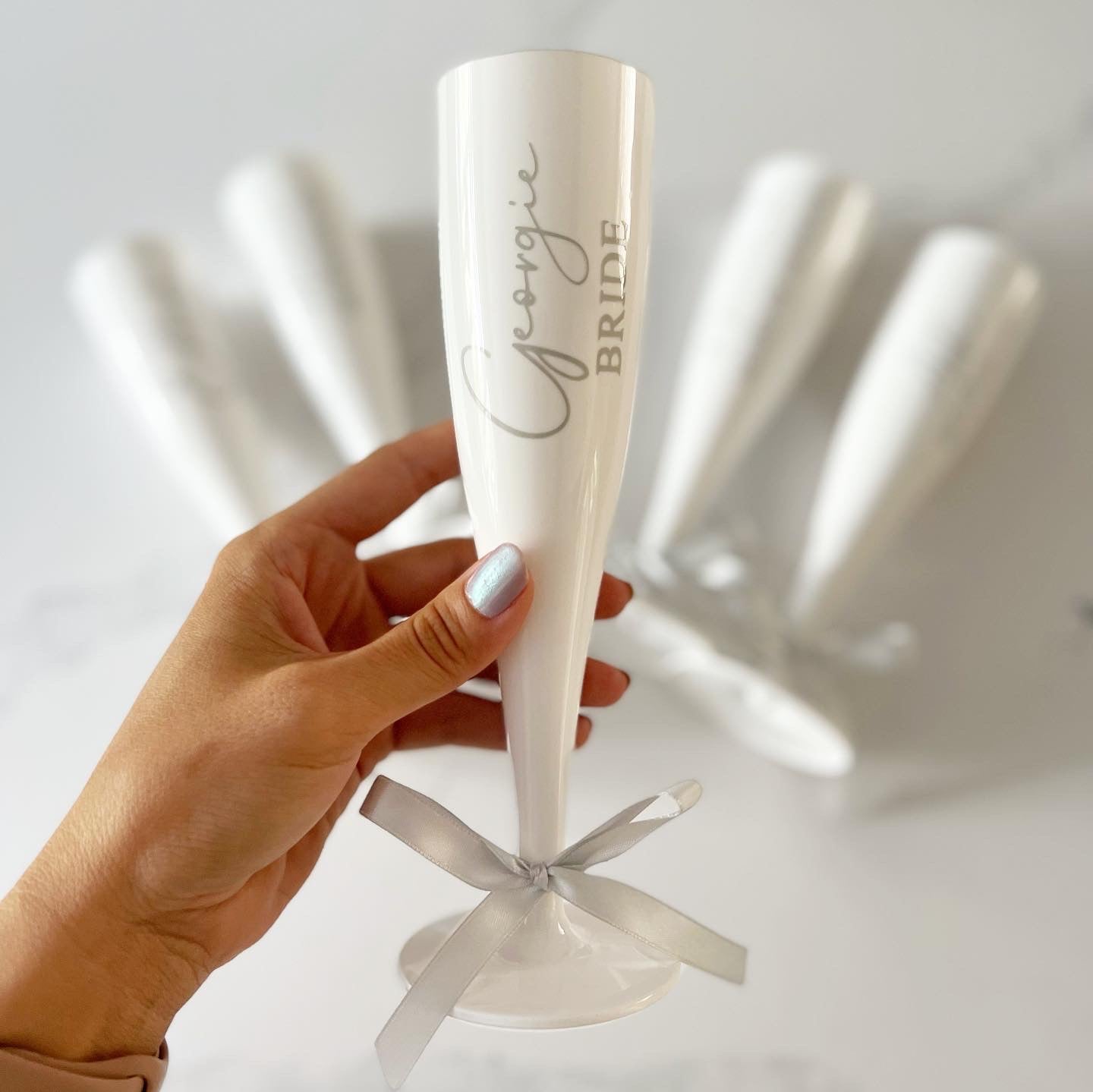 Wedding Personalised Champagne Flutes