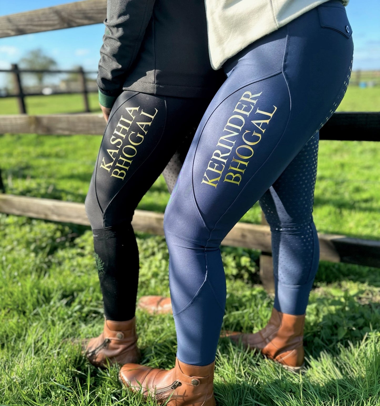 Ladies | Black Personalised Breggings