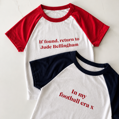 Ladies | Limited Edition Football Slogan Baby tee