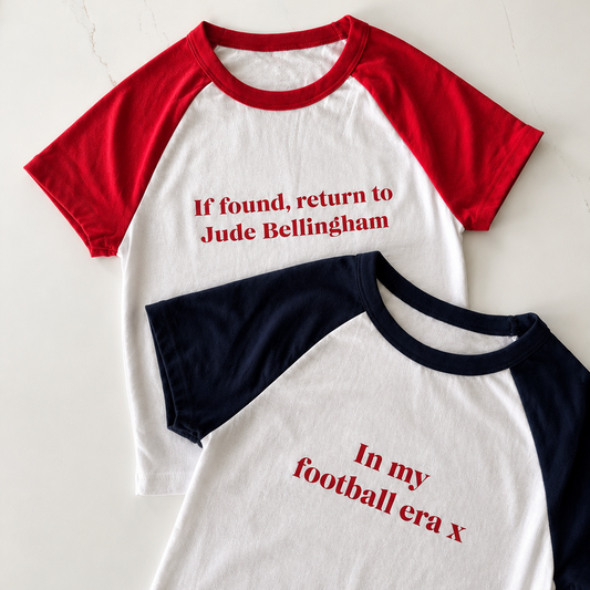 Ladies | Limited Edition Football Slogan Baby tee
