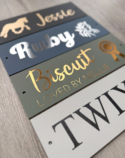 Door/Stable Name Plate