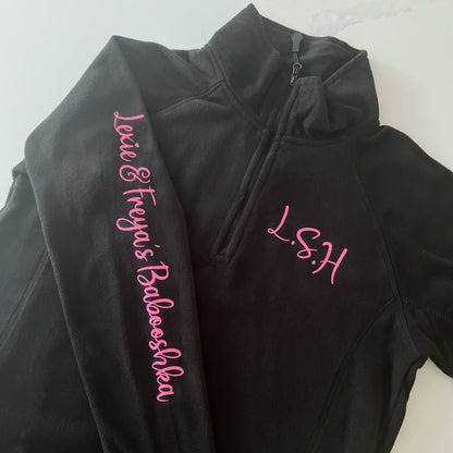 Young Rider | Personalised 1/4 Zip Fleece
