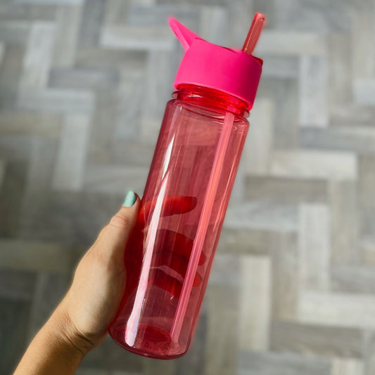 Personalised pink water bottle