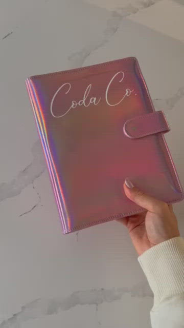 A5 Personalised Binder/Organiser - Holographic