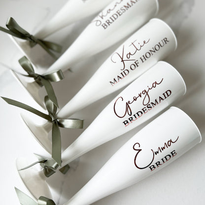 Wedding Personalised Champagne Flutes
